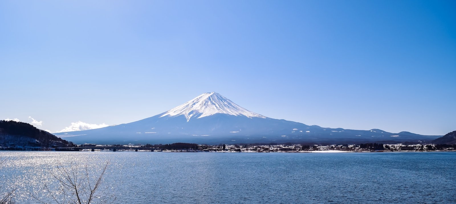 河口湖與富士山