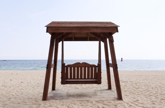 韓國 江原道 江陵 鏡浦海邊 東海