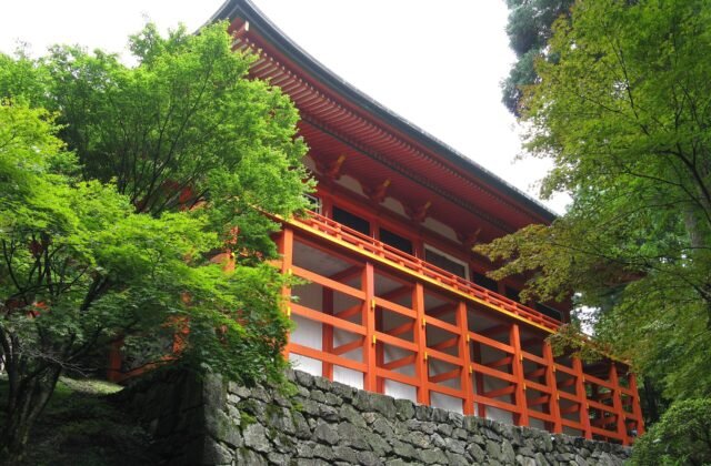 滋賀 比叡山延曆寺 橫川中堂 舞台造朱塗堂宇