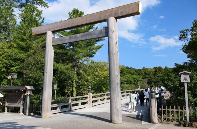 三重 伊勢神宮 內宮 宇治橋 鳥居