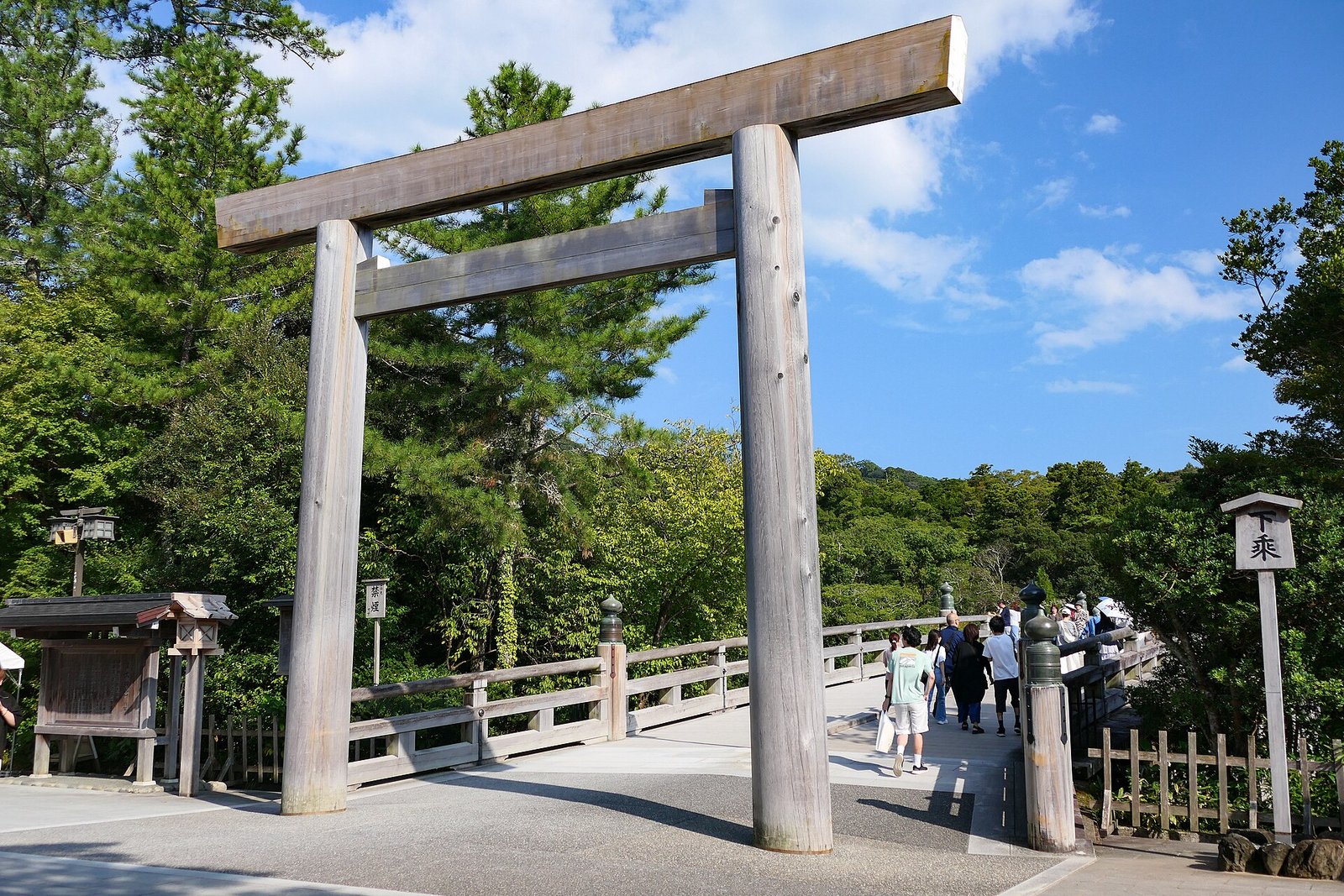三重 伊勢神宮 內宮 宇治橋 鳥居