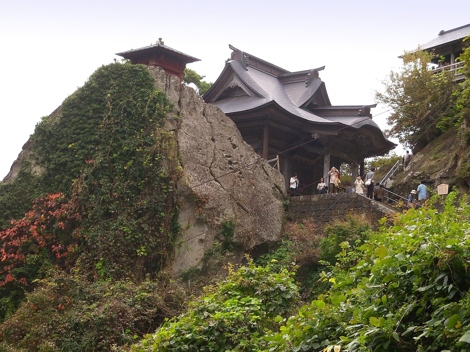 山形 山寺立石寺 納經堂 開山堂 斷崖絕景