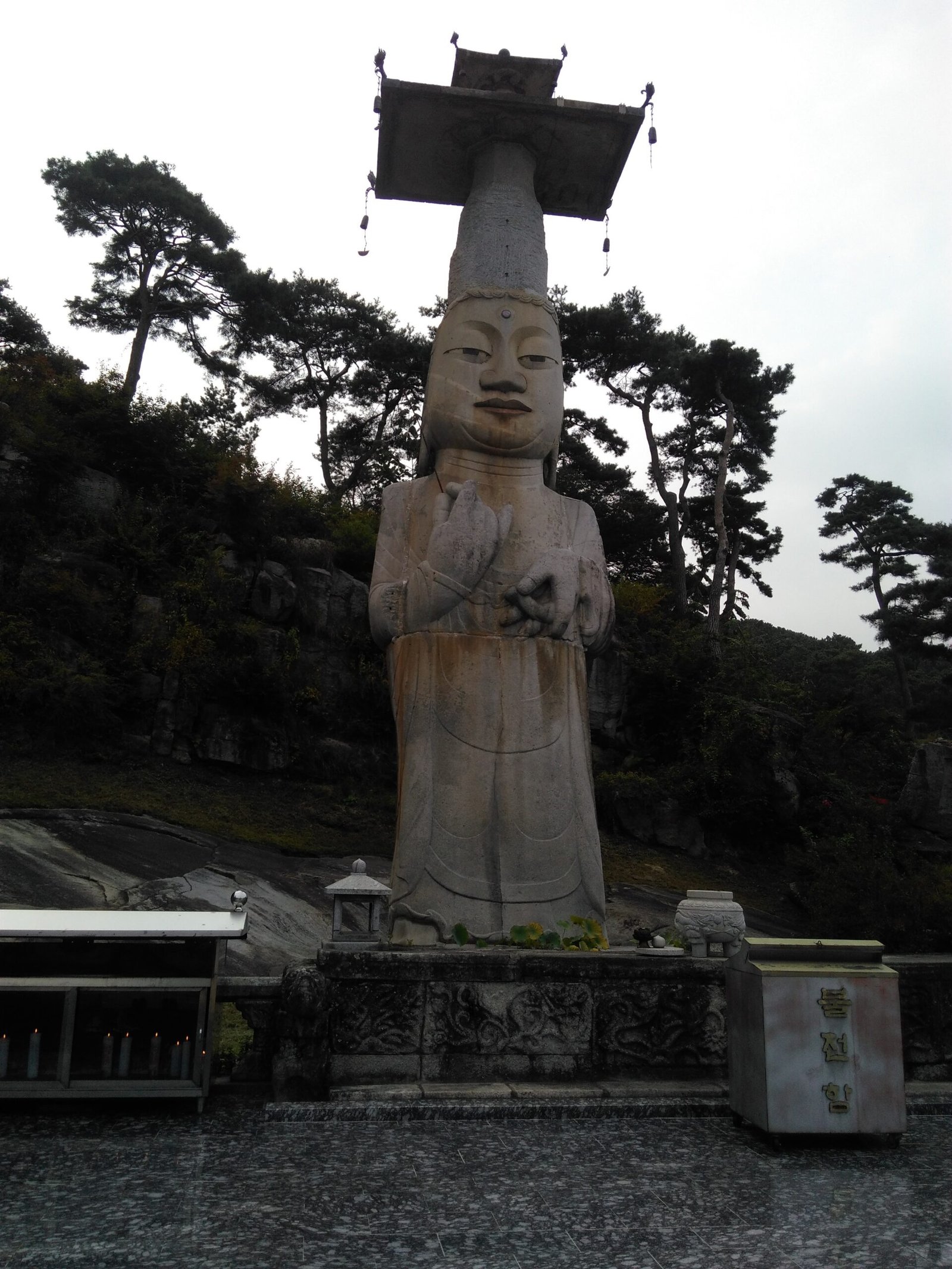 論山灌燭寺國寶恩津彌勒巨大高麗石造彌勒菩薩立像