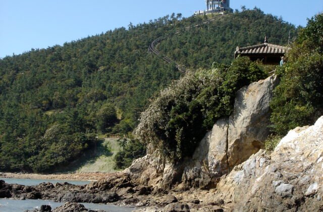 海南땅끝韓半島陸地最南端的사자봉與땅끝展望台