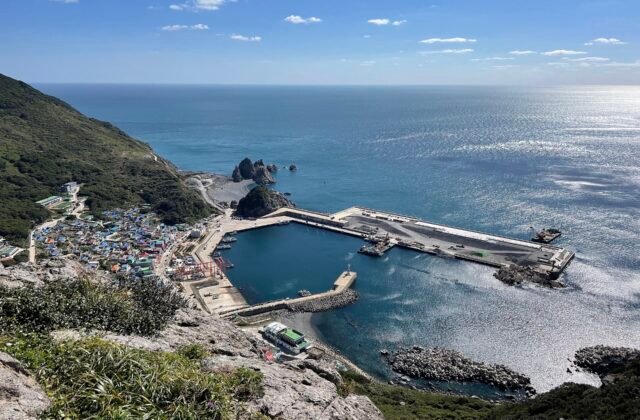 可居島漁港俯瞰景色